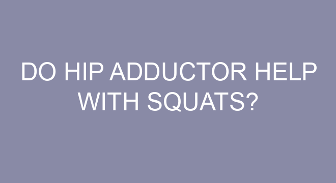 Do Hip Adductor Help With Squats?