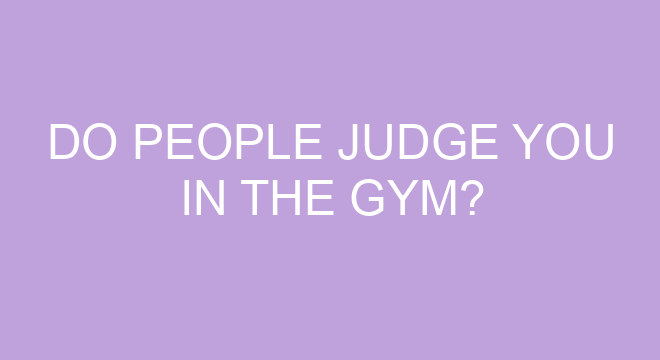 Do People Judge You In The Gym?