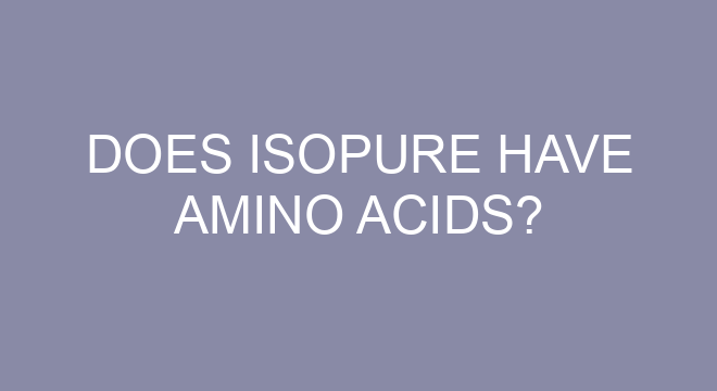 does-isopure-have-amino-acids