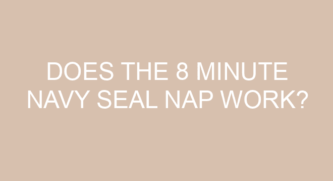 Does The 8 Minute Navy SEAL Nap Work?