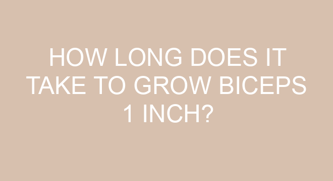 How Long Does It Take To Grow Biceps 1 Inch 1312