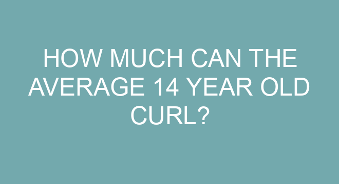 how much weight can the average 13 year old curl