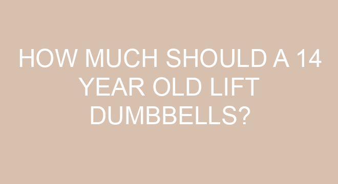 how-much-should-a-14-year-old-lift-dumbbells