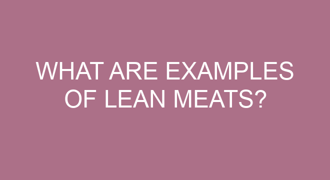 what-are-examples-of-lean-meats