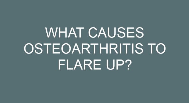 what-causes-osteoarthritis-to-flare-up