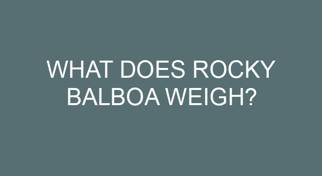 what-does-rocky-balboa-weigh