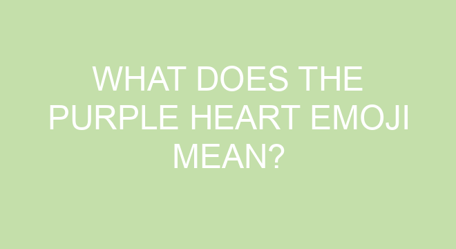 What Does The Purple Heart Emoji Mean?