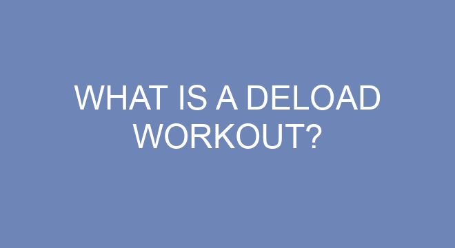 what-is-a-deload-workout