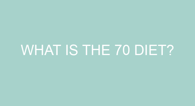 what-is-the-70-diet