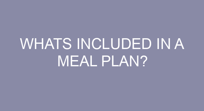 Whats Included In A Meal Plan?