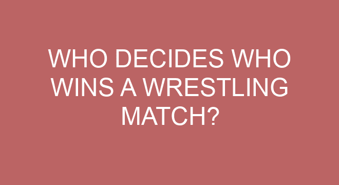 who-decides-who-wins-a-wrestling-match