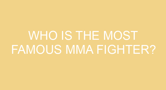 who-is-the-most-famous-mma-fighter