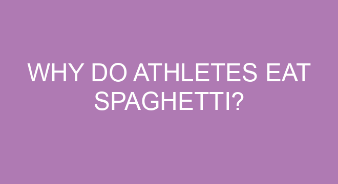 why-do-athletes-eat-spaghetti