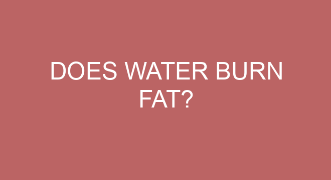 does-water-burn-fat