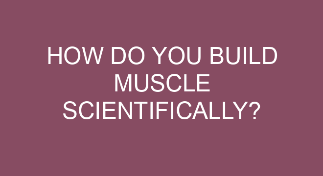 How Do You Build Muscle Scientifically?