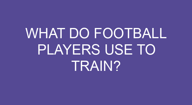 what-do-football-players-use-to-train