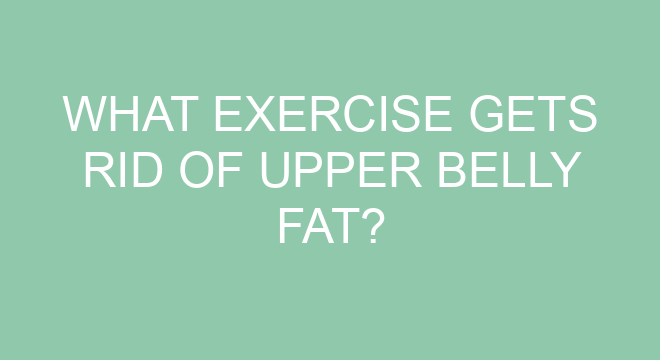 what-exercise-gets-rid-of-upper-belly-fat