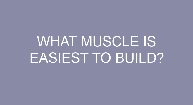 What Muscle Is Easiest To Build?